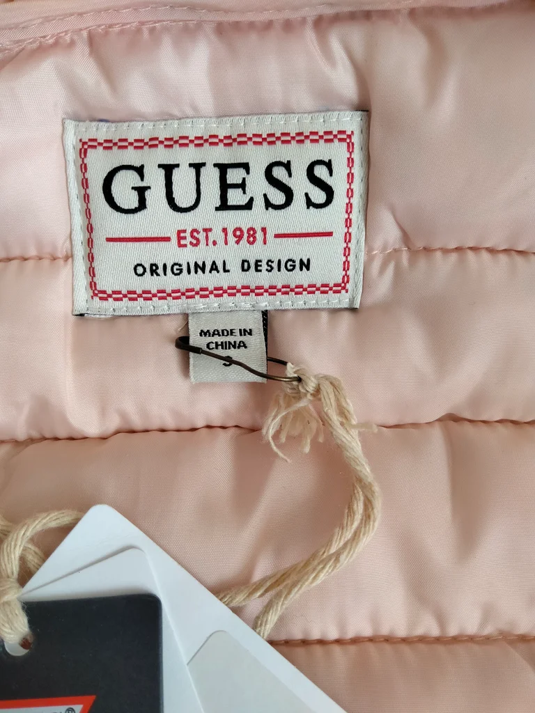 💗 Chaqueta ligera acolchada rosa pálido – 3 años – Guess – Nueva con etiqueta – photo 4